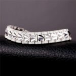 Platinum Plated Environmental Friendly Copper Alloy Bracelet M01640