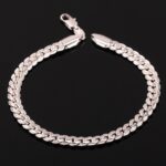 Platinum Plated Environmental Friendly Copper Alloy Bracelet M01812