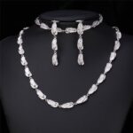 Platinum Plated Environmental Friendly Copper Alloy Jewelry Set M01570