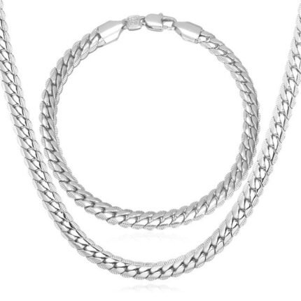 Platinum Plated Environmental Friendly Copper Alloy Jewelry Set M01811