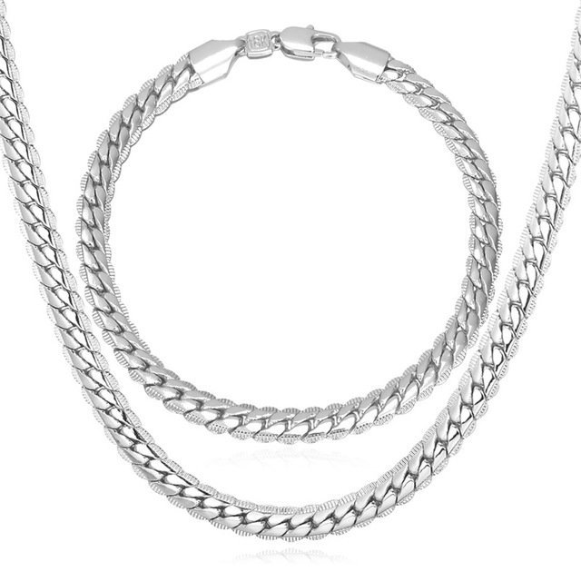 Platinum Plated Environmental Friendly Copper Alloy Jewelry Set M01811 1 Platinum Plated Environmental Friendly Copper Alloy Jewelry Set M01811