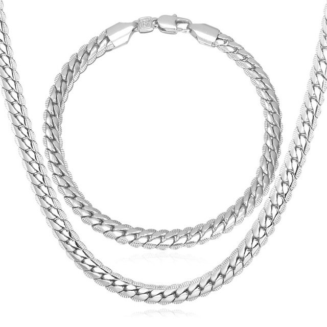 Platinum Plated Environmental Friendly Copper Alloy Jewelry Set M01811