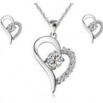 Platinum Plated Made with Swarovski Elements Jewelry Set M00653