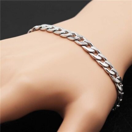 Platinum Plated Plated Environmental Friendly Copper Alloy Bracelet M01656