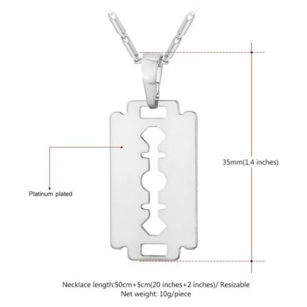Platinum Plated Plated Environmental Friendly Copper Alloy Necklace M01642