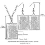 Real Platinum Plated Allah 26 Gram Luxury Austrian Rhinestone Jewellery Set M01469