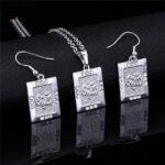 Real Platinum Plated Allah 26 Gram Luxury Austrian Rhinestone Jewellery Set M01469