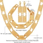 Real Platinum Plated Allah 61 Gram Luxury Jewellery Set M01467