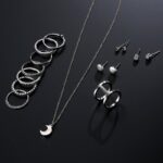 Silver Plated Crystal Jewelry Set M02040