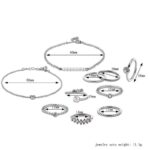 Silver Plated Crystal Jewelry Set M02042
