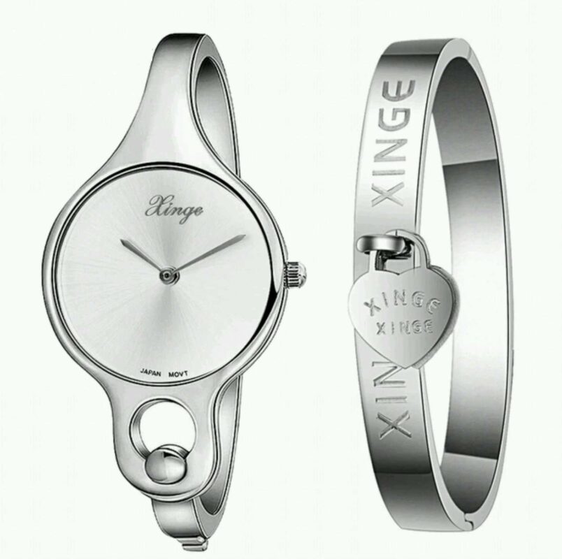 Xinge 18K White Gold Plated Original Watch Set M01870