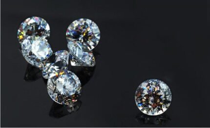 925 Pure Sterling Silver Cubic Zirconia 8 mm Drop Earrings M01074