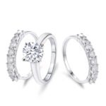 925 Sterling Silver Austrian Crystal Ring M01923