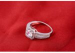 Pure 925 Sterling Silver 3 Carat CZ Diamonds Wedding Never Fade Ring M01389
