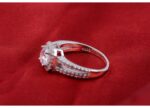 Pure 925 Sterling Silver 3 Carat CZ Diamonds Wedding Never Fade Ring M01389