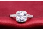 Pure 925 Sterling Silver 4 Carat CZ Diamonds Wedding Never Fade Ring M01390