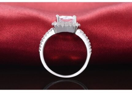 Pure 925 Sterling Silver 4 Carat CZ Diamonds Wedding Never Fade Ring M01393