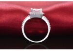 Pure 925 Sterling Silver 4 Carat CZ Diamonds Wedding Never Fade Ring M01393