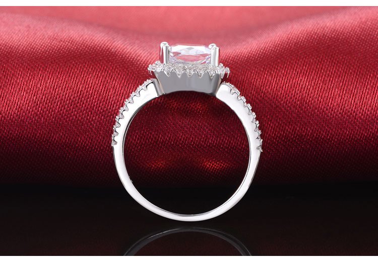Pure 925 Sterling Silver 4 Carat CZ Diamonds Wedding Never Fade Ring M01393