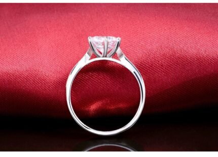Pure 925 Sterling Silver 5 Carat CZ Diamonds Wedding Never Fade Ring M01388