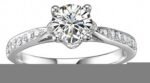 Pure 925 Sterling Silver Wedding Crystal Never Fade Ring M01369