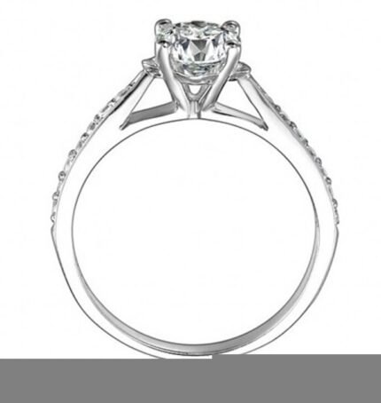 Pure 925 Sterling Silver Wedding Crystal Never Fade Ring M01369